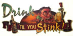 drink til you stink vintage beer t-shirt iron-on